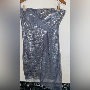 Silver Homecoming Dress